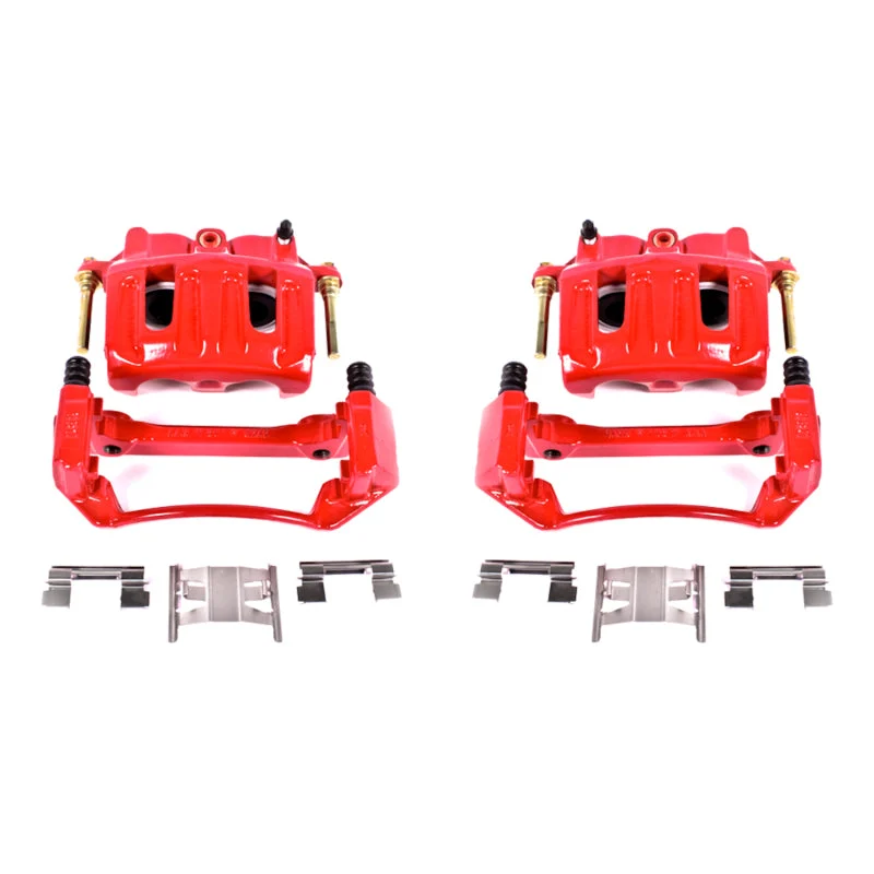 Power Stop 99-03 Ford F-150 Front Red Calipers w/Brackets - Pair