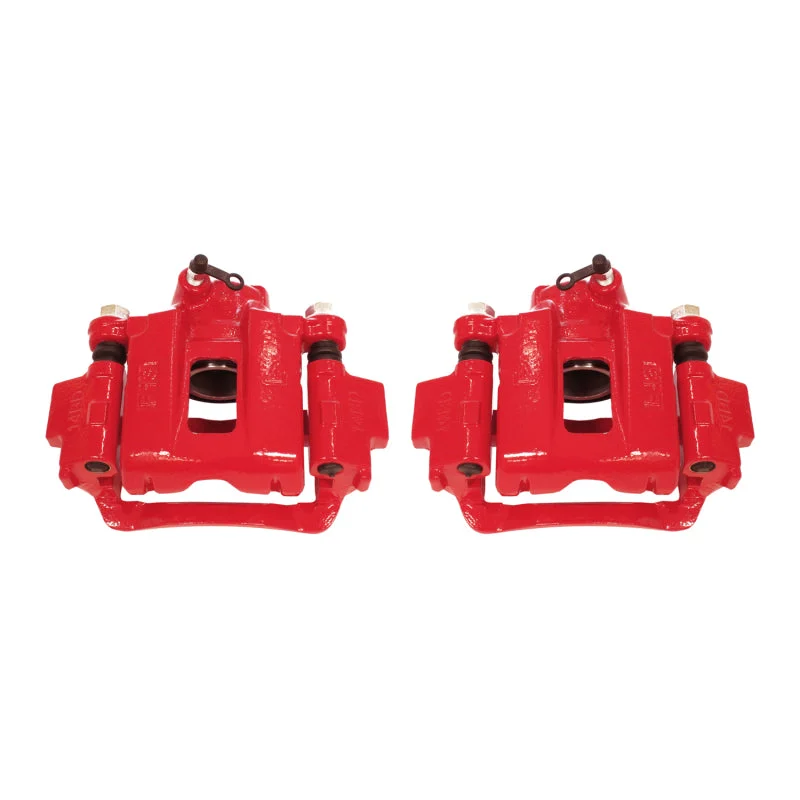 Power Stop 03-09 Toyota 4Runner Rear Red Calipers w/Brackets - Pair