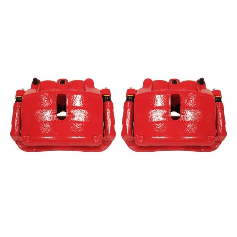 Power Stop 2009 Ford F-150 Front Red Calipers w/Brackets - Pair