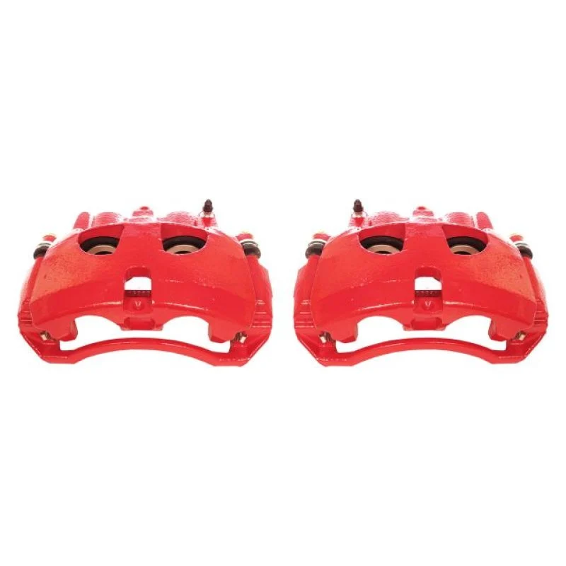 Power Stop 09-10 Dodge Ram 2500 Front Red Calipers w/Brackets - Pair