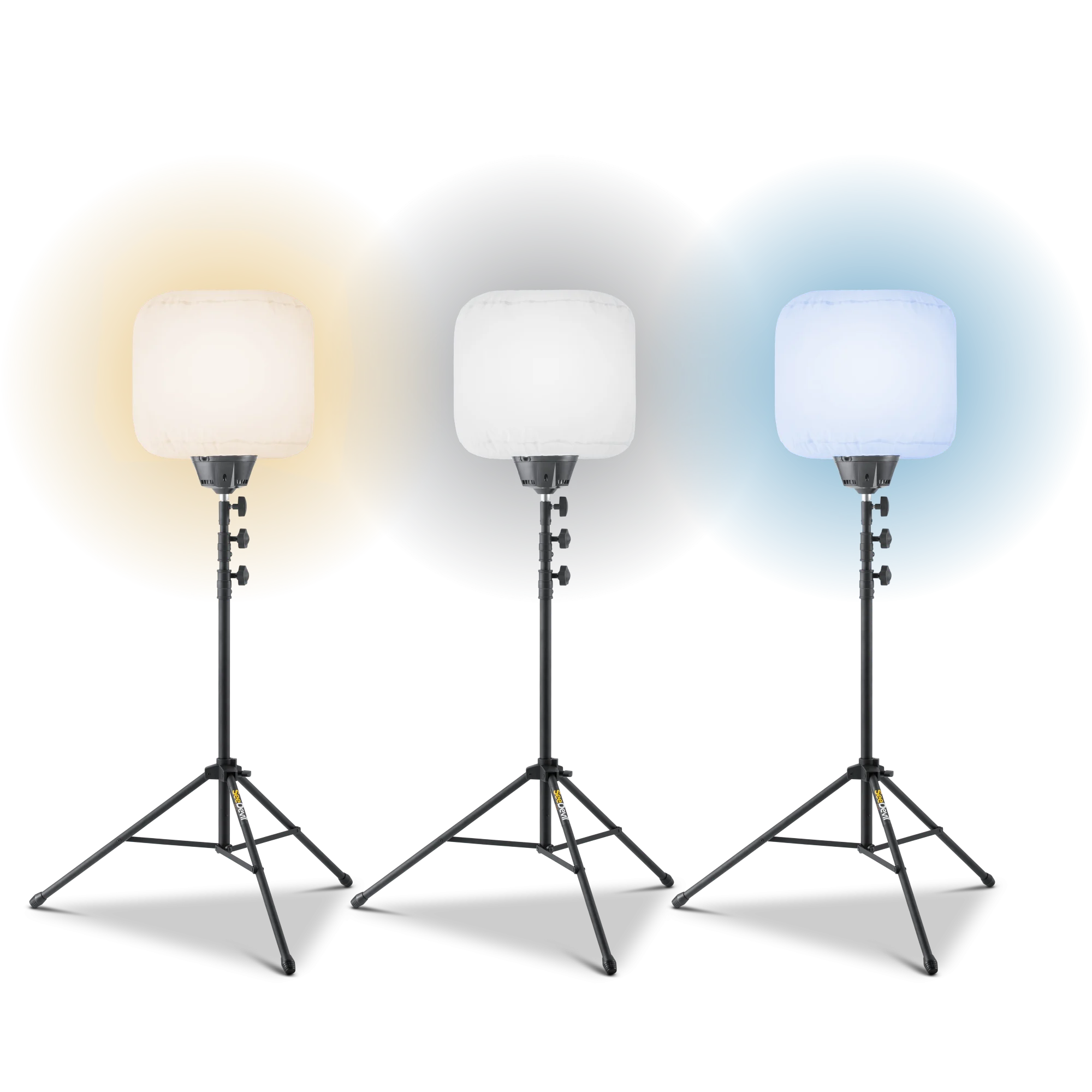 SeeDevil 220 Watt Balloon Light Kit Warm/Cool Light Kit