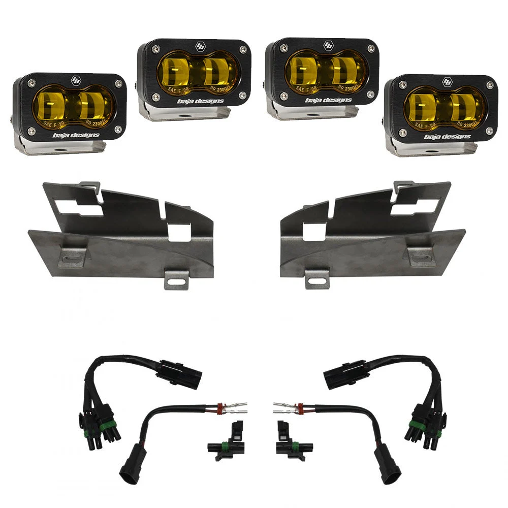 Dodge Ram Rebel/TRX (19-Present) Dual S2 SAE Baja Amber FPK Baja Designs