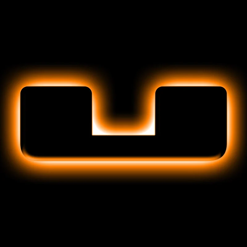 ORACLE Lighting Universal Illuminated LED Letter Badges - Matte Blk Surface Finish - U