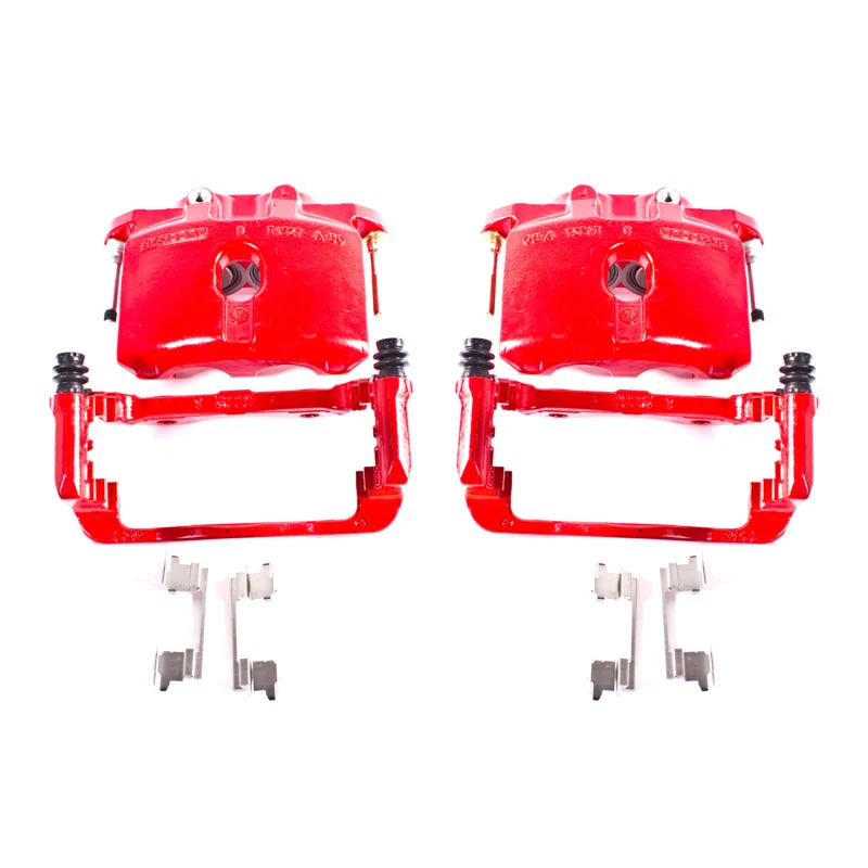 Power Stop 03-06 Cadillac Escalade Rear Red Calipers w/Brackets - Pair
