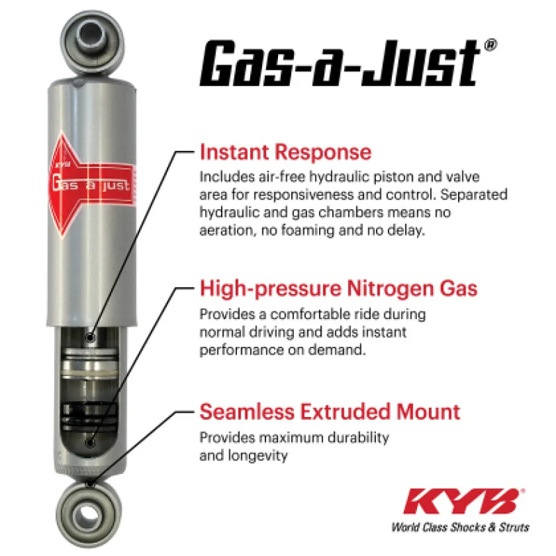 KYB 10-24 Toyota 4Runner / 10-14 FJ Cruiser RWD / 10-14 Lexus GX460 Base Gas-a-Just Shock - Rear