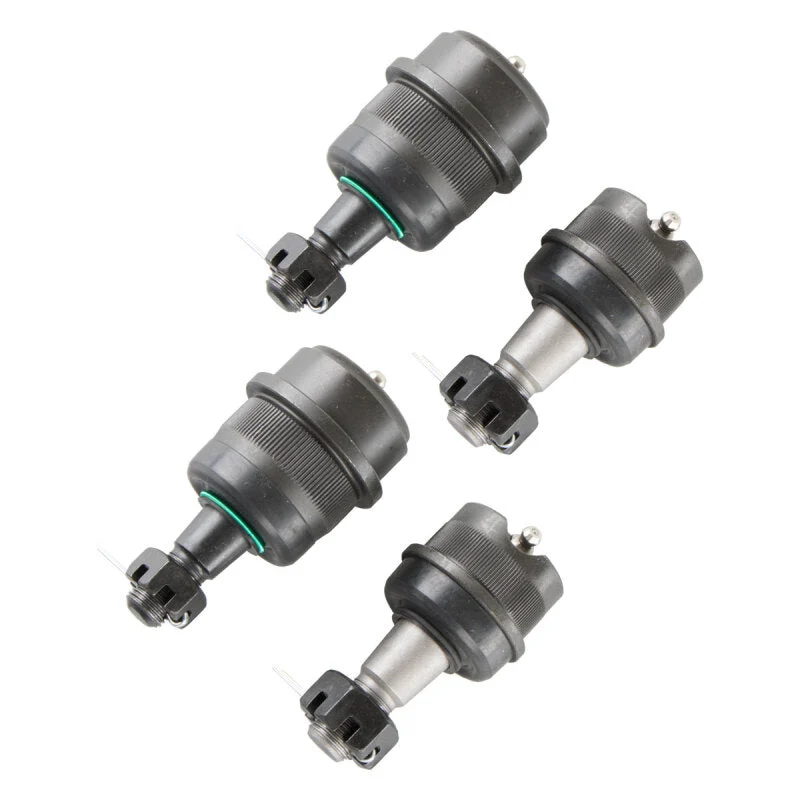 Synergy Jeep TJ/LJ/XJ/YJ/ZJ HD Knurled Front Ball Joint Set Dana 30/44 (w/2 Uppers + 2 Lowers)
