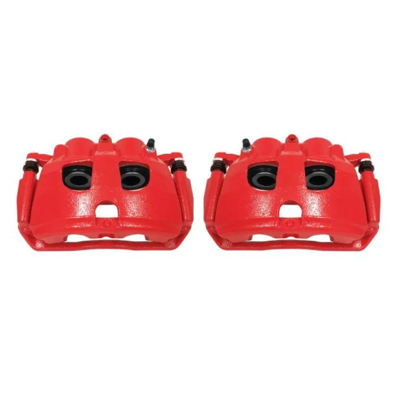 Power Stop 09-10 Dodge Ram 2500 Rear Red Calipers w/Brackets - Pair