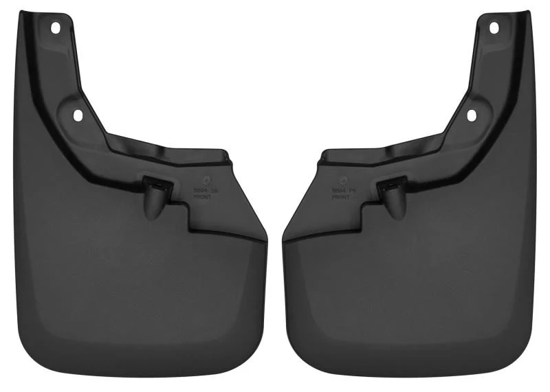 Husky Liners 16-22 Toyota Tacoma w/ OE Fender Flares Custom Molded Front Mud Guards - Black