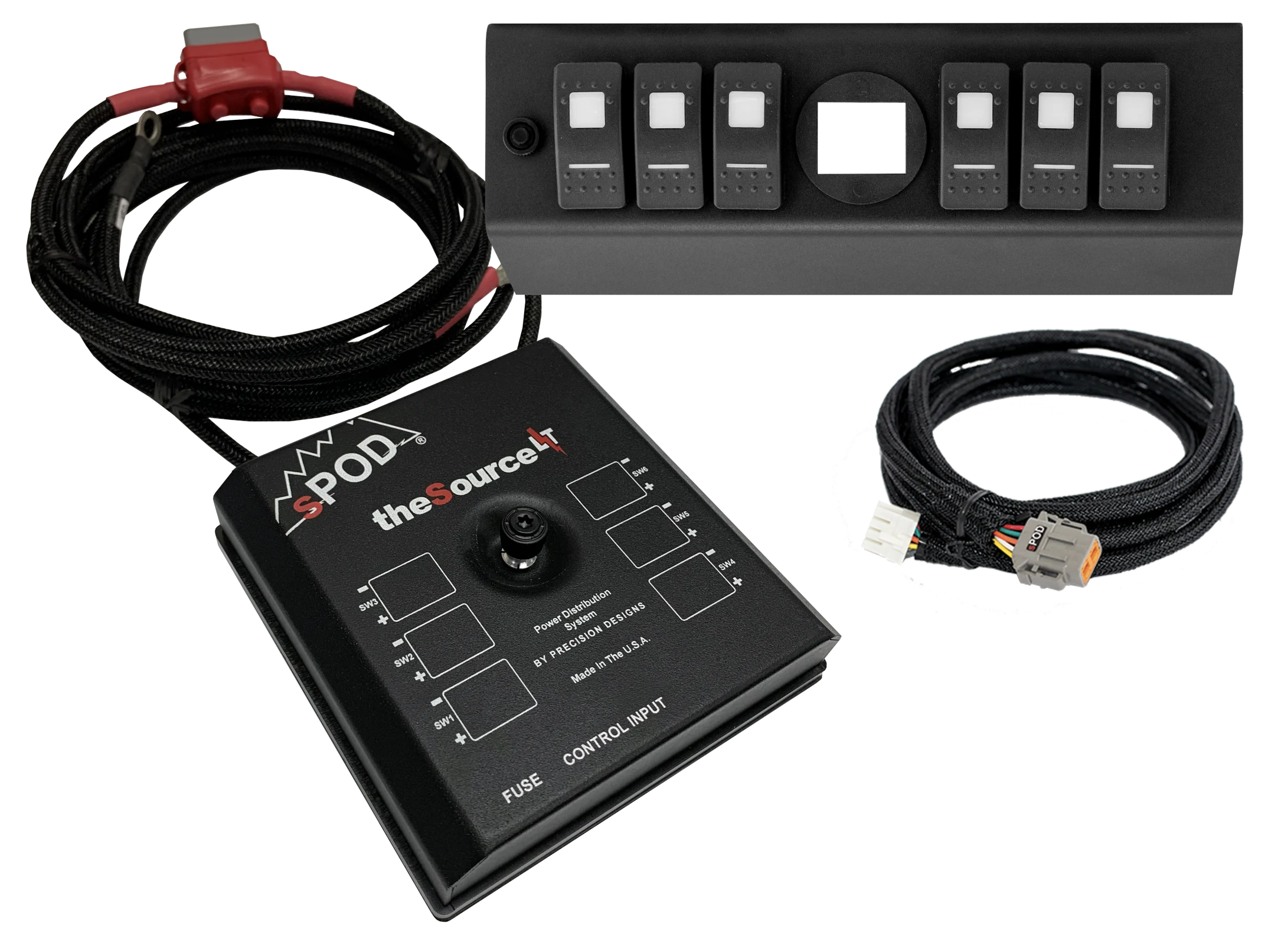 SourceLT w/ Genesis Adapter and Green LED Switch Panel for JK 2009-2018