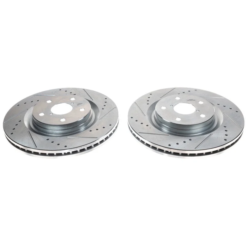 Power Stop 19-21 Subaru Forester Front Evolution Drilled & Slotted Rotors - Pair