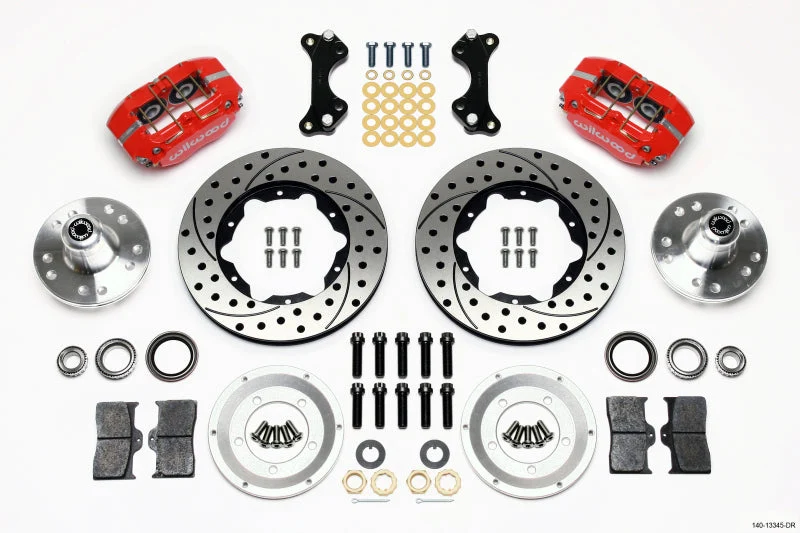 Wilwood Dynapro Dust-Boot Front Kit 11.00in Drilled-Red WWE ProSpindle