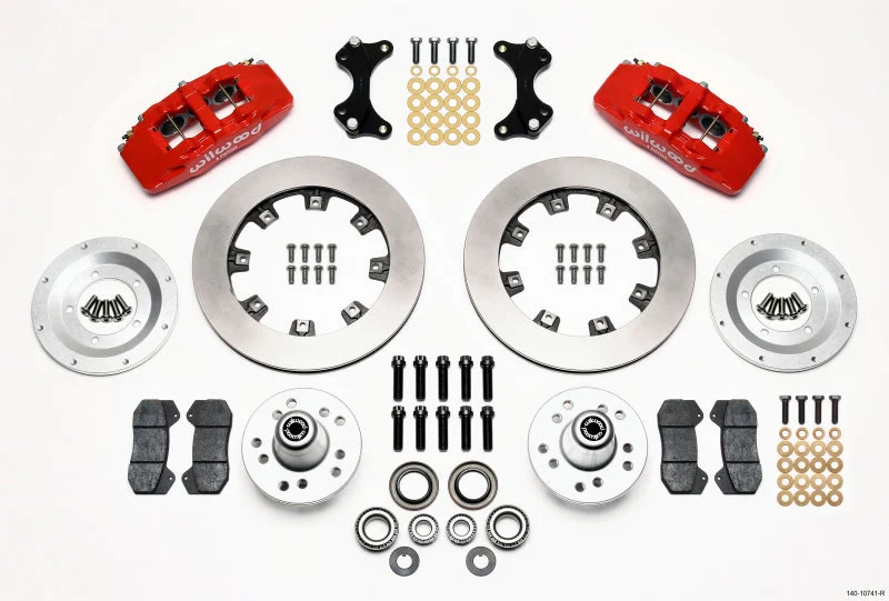 Wilwood Dynapro 6 Front Hub Kit 12.19in Red WWE ProSpindle