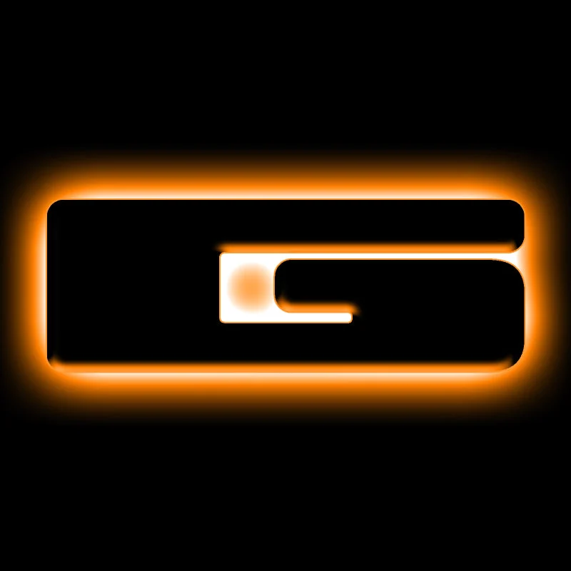 ORACLE Lighting Universal Illuminated LED Letter Badges - Matte Blk Surface Finish - G