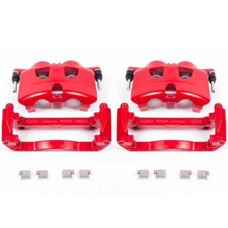 Power Stop 12-19 Ford F-150 Front Red Calipers w/Brackets - Pair