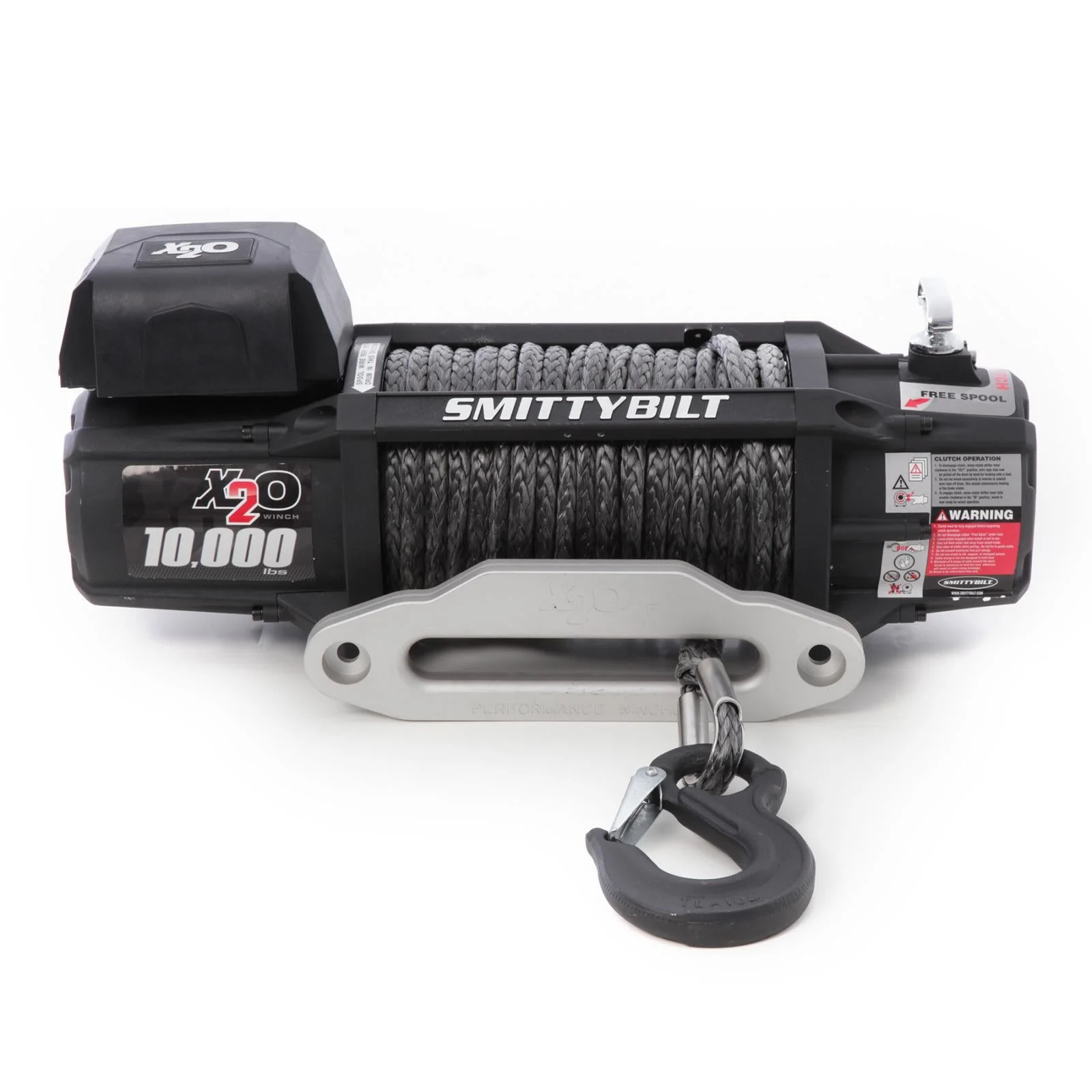 X2O 10 Comp Gen2 10,000 lb Winch Comp Series W/Synthetic Rope Aluminum Fairlead Smittybilt - 98510
