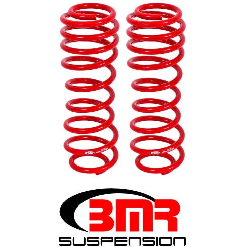 BMR 05-14 S197 Mustang GT/GT500 Rear Performance/Drag Lowering Springs - Red