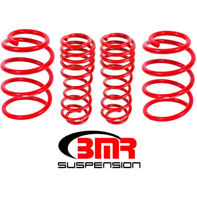 BMR 07-14 Shelby GT500 Performance Version Lowering Springs (Set Of 4) - Red