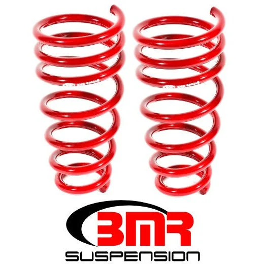 BMR 10-15 5th Gen Camaro V6 Rear Lowering Springs - Red