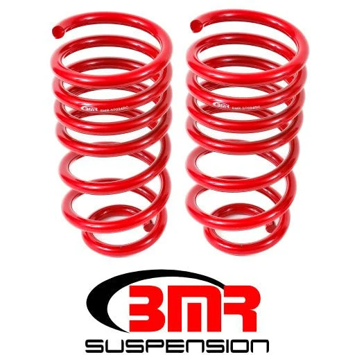 BMR 10-15 5th Gen Camaro V8 Rear Lowering Springs - Red