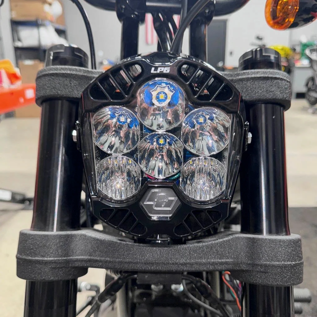 3.5" Universal Mount Naked Baja Designs LP6 (Combo Kit) Fits Low Rider S, Dynas, Softails, Sport Glide