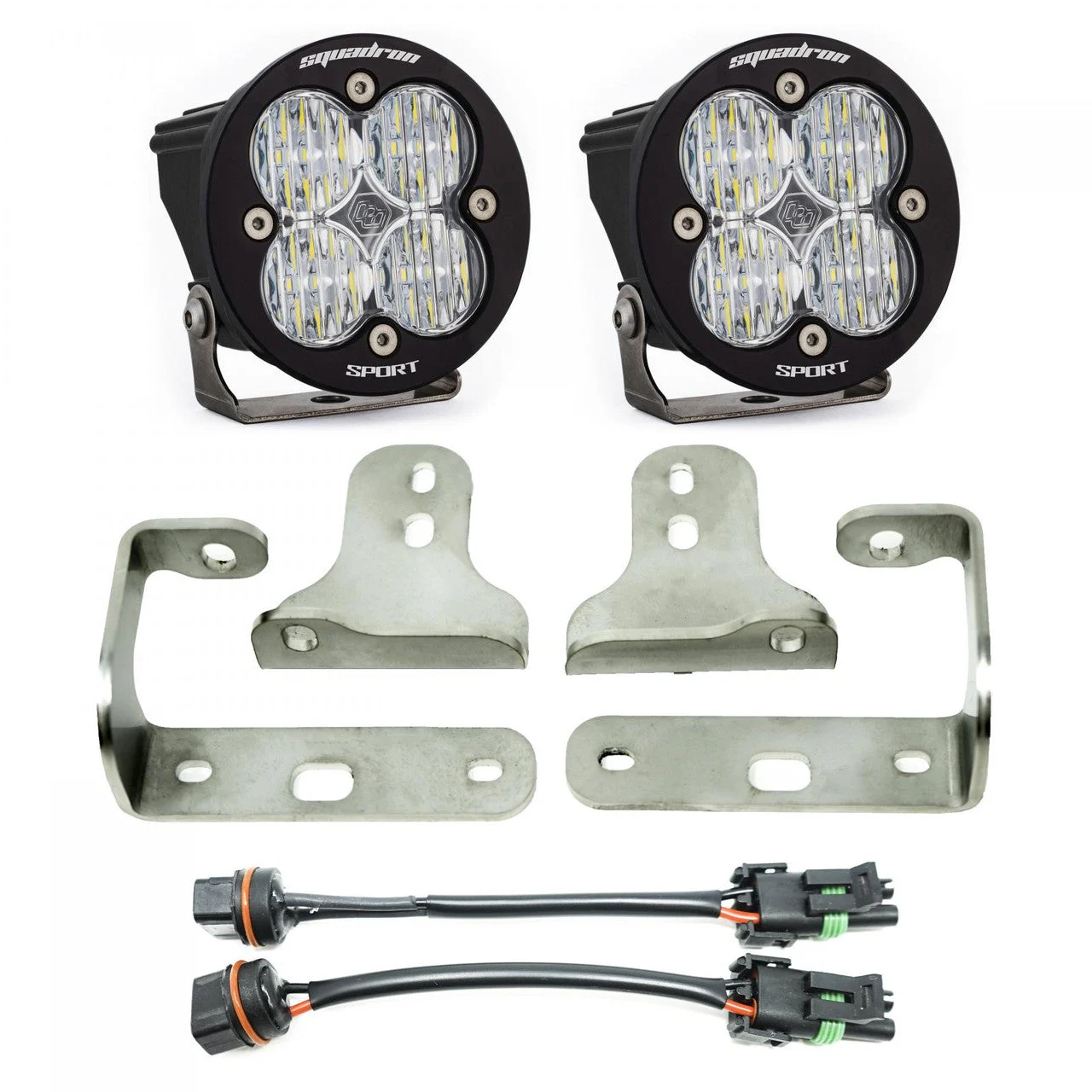 Jeep JL/JT Squadron-R Sport Fog Pocket Light Kit - Jeep 2020-22 Gladiator; 2018-22 Wrangler JL; NOTE: w/ OE Sport Bumper