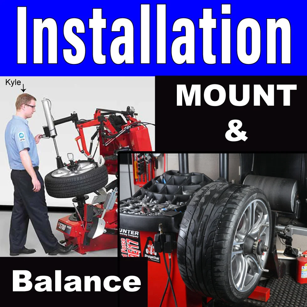Mount and Balance Tires - Tire Labor Only New Product Using Existing Sensors