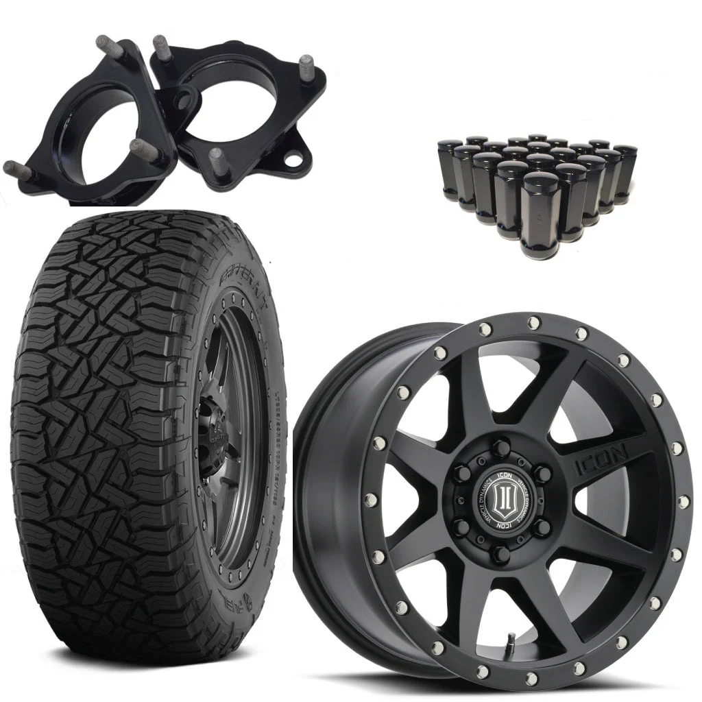 Wheel Package Toyota Tacoma / 4Runner Includes LIft, Wheels, Tires,, Lugs & LABOR