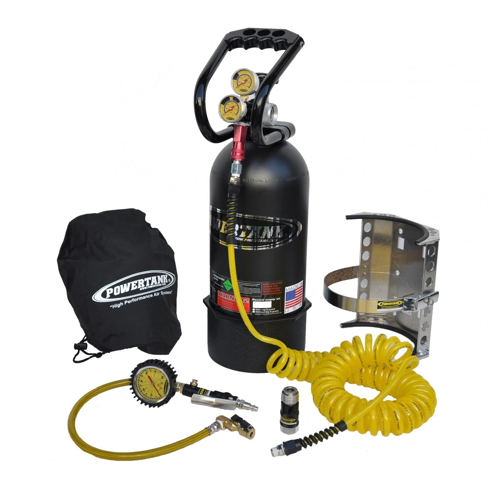 10 Lb CO2 Power Tank System Package B Matte Black Power Tank - PT10-5250-MBK