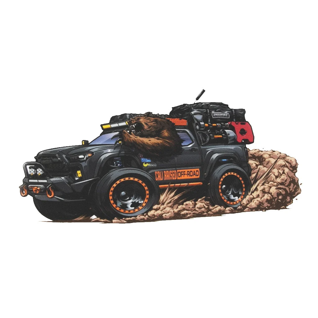 Cali Raised Offroad Decal 4x2.25" Tacoma Design 22