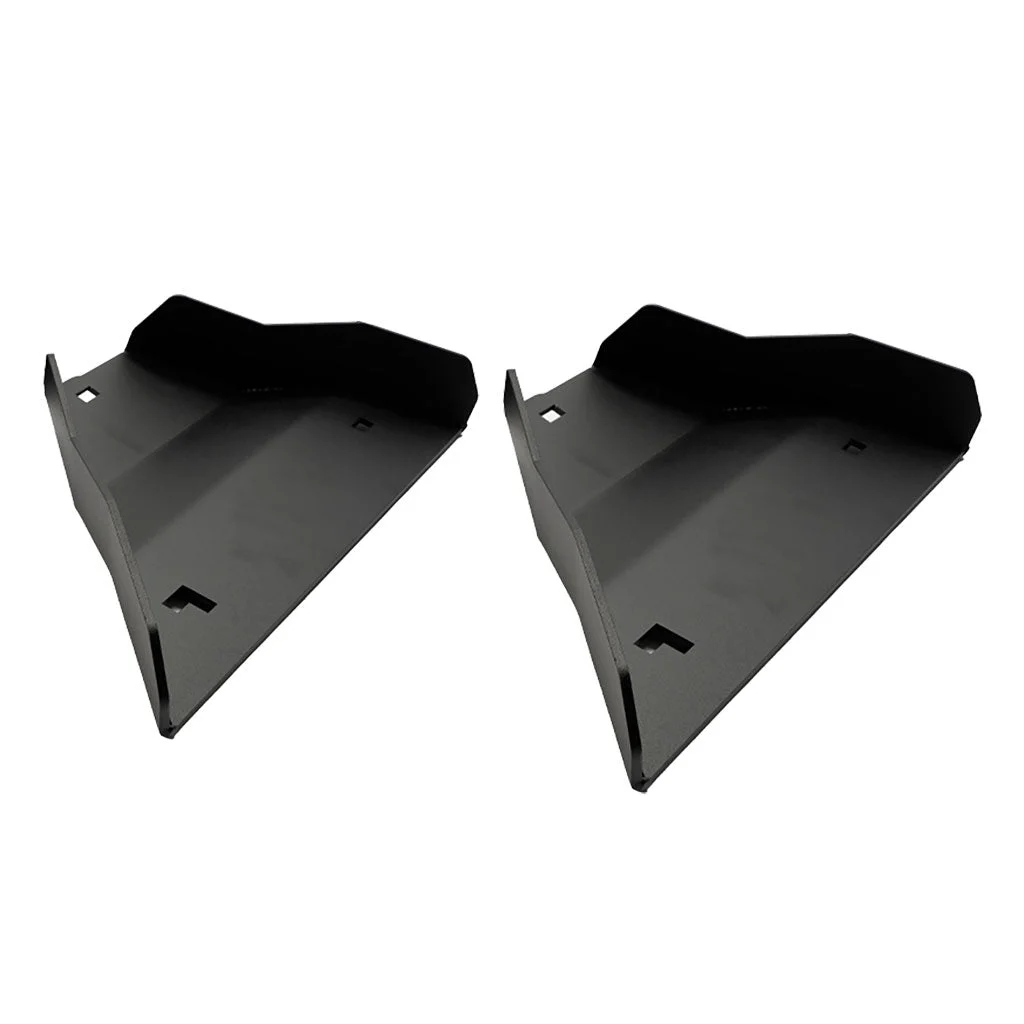 2005-2021 Toyota Tacoma Lower Control Arm Skid Plates (Pair) Black Steel