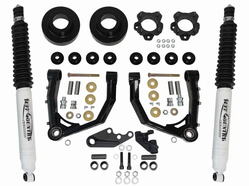 Tuff Country 2022+ Toyota Tundra 3in Lift w/ Boxed Uniball Control Arms w/ Front Diff Drop & Shocks