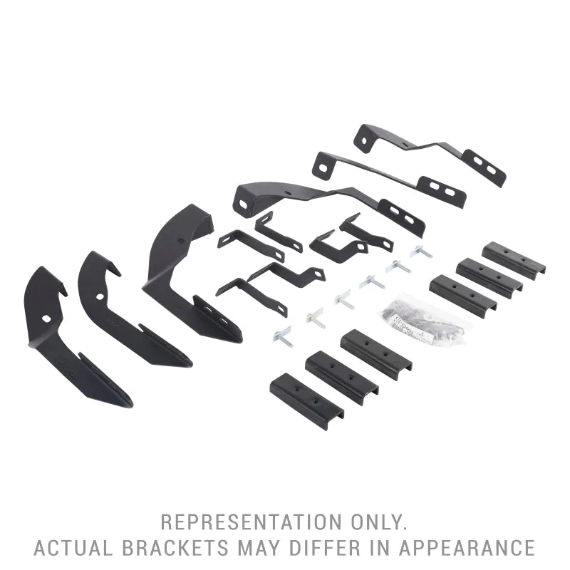 Go Rhino 15-19 GMC Sierra 3500HD CC Dsl Mntg. Brackets (V-Series V3/RB10 Slim/RB20 Slim) - Tex. Blk
