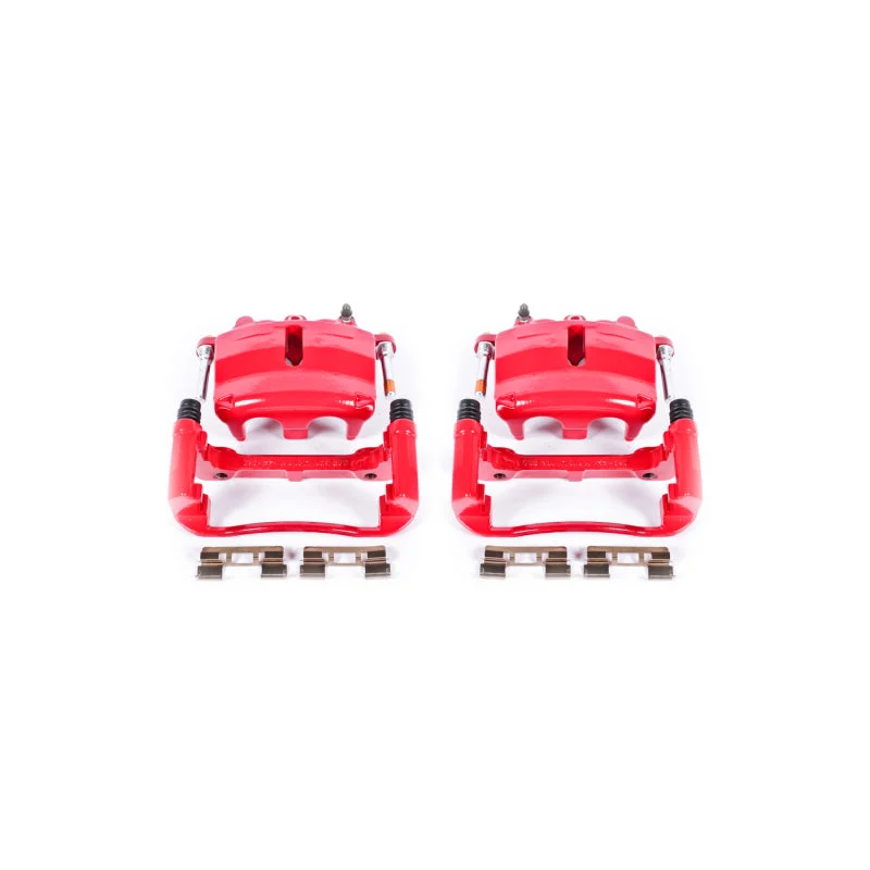 Power Stop 04-05 Ford F-150 Front Red Calipers w/Brackets - Pair