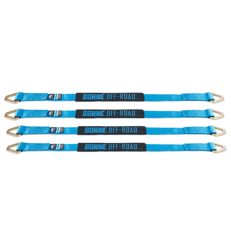 Mishimoto Vehicle Ratchet Tie-Down Kit (4 pack) Blue